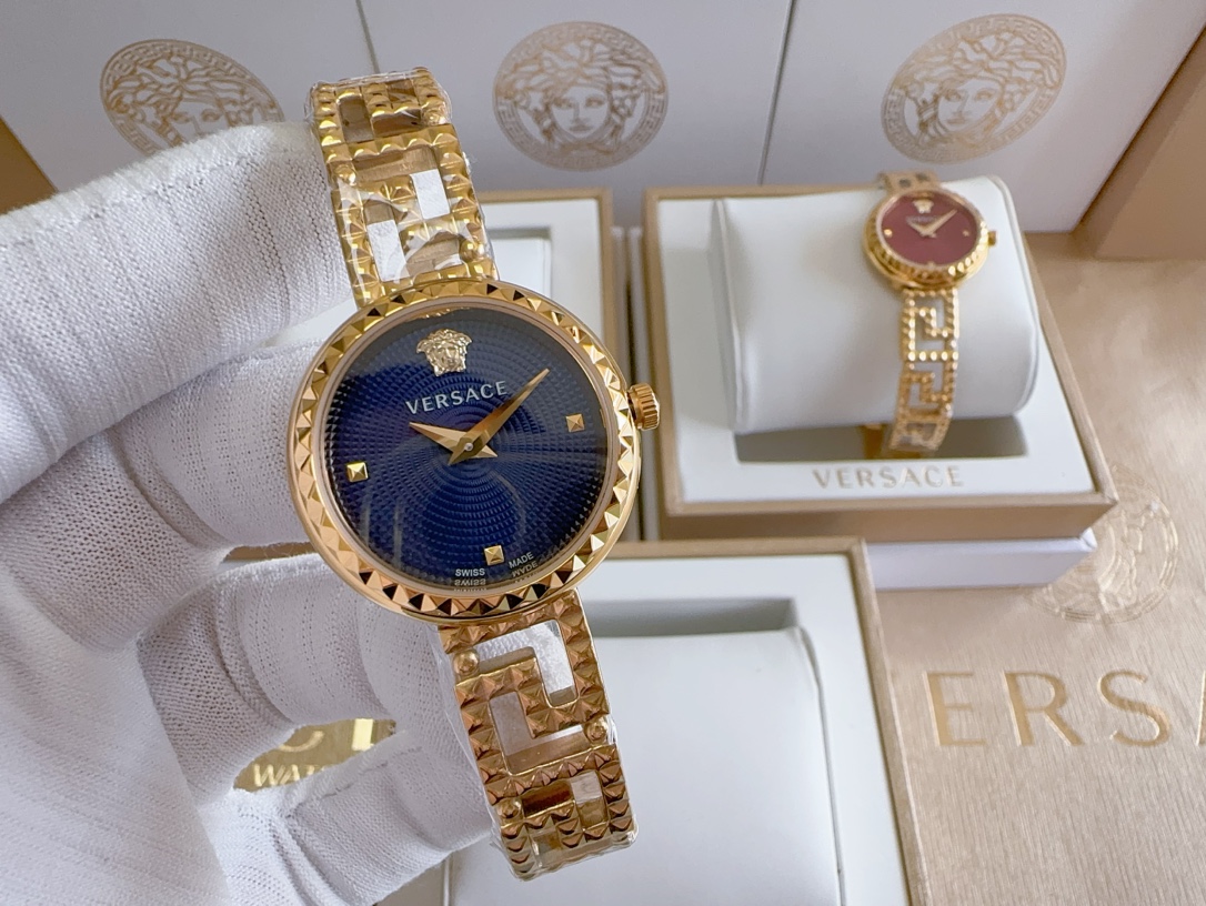 Stylish Versace Logo Watch: Midousa Statue Design, 28mm, 1200 Hours - 图片 5