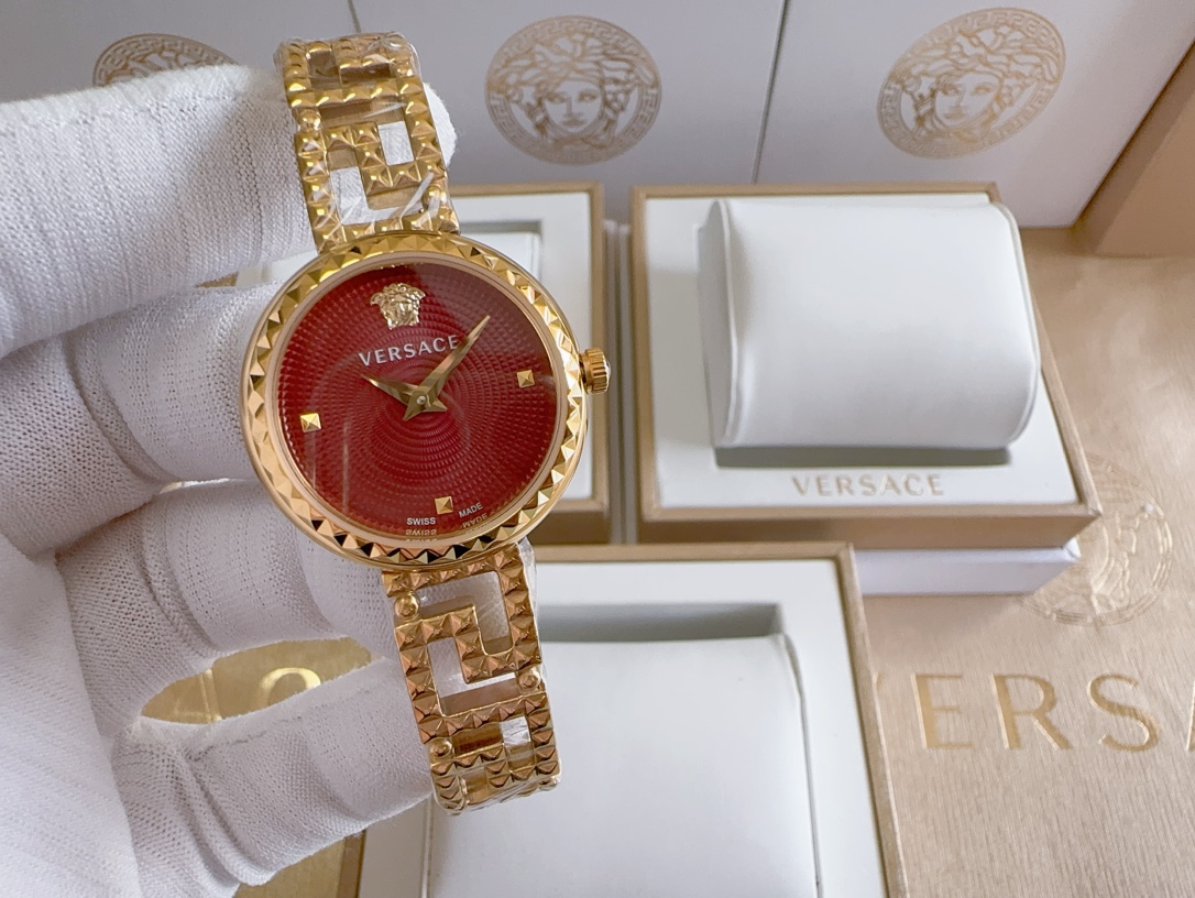 Stylish Versace Logo Watch: Midousa Statue Design, 28mm, 1200 Hours - 图片 6