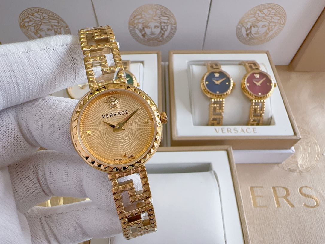 Stylish Versace Logo Watch: Midousa Statue Design, 28mm, 1200 Hours - 图片 2