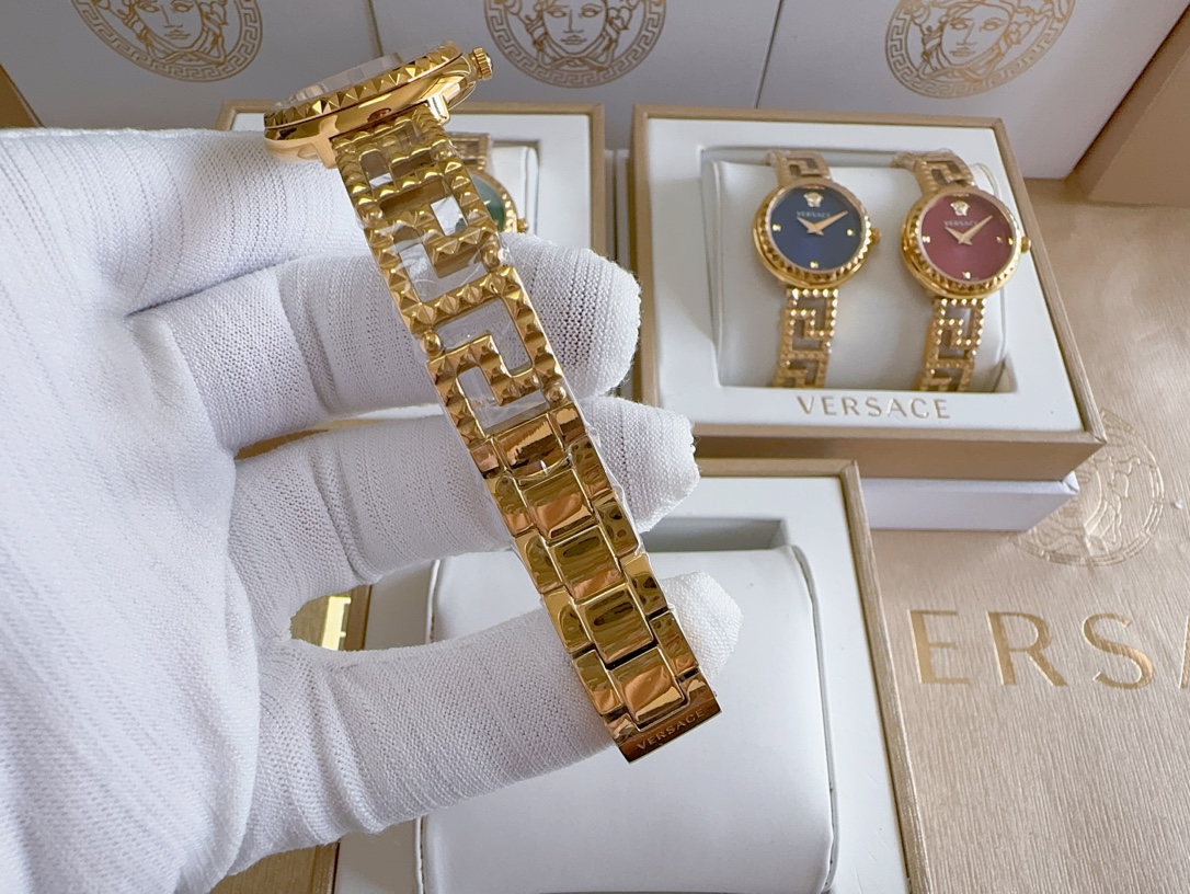 Stylish Versace Logo Watch: Midousa Statue Design, 28mm, 1200 Hours - 图片 8