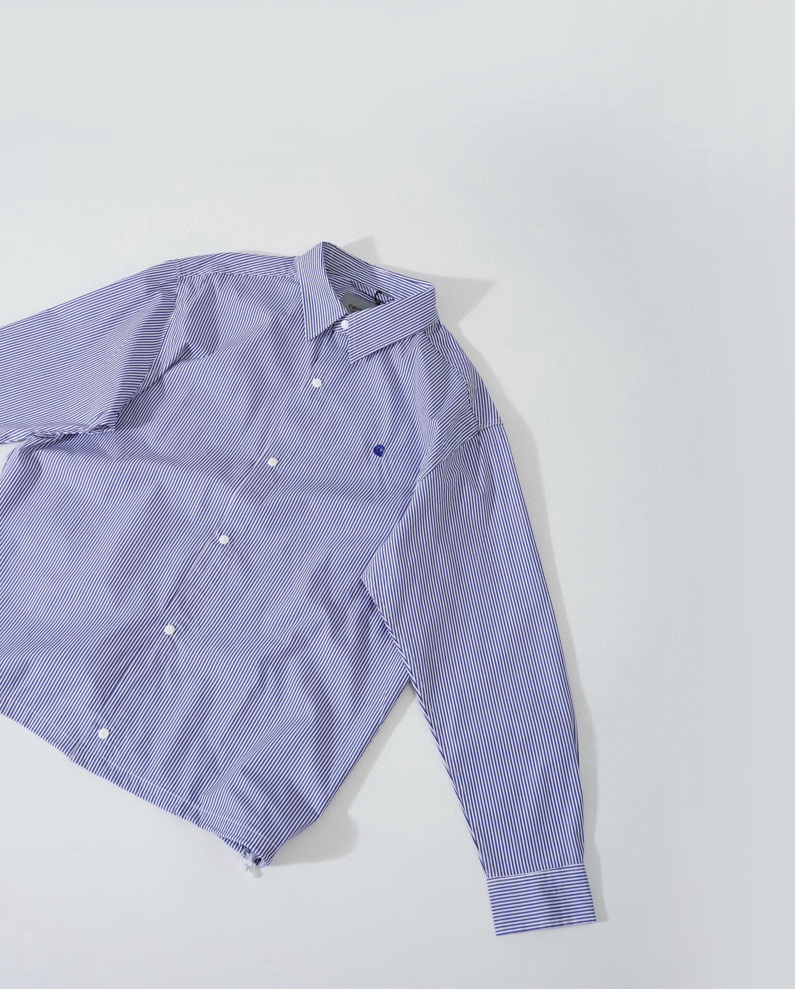 Carhartt Tencel Cotton Striped Shirt - Smooth, Adjustable Fit