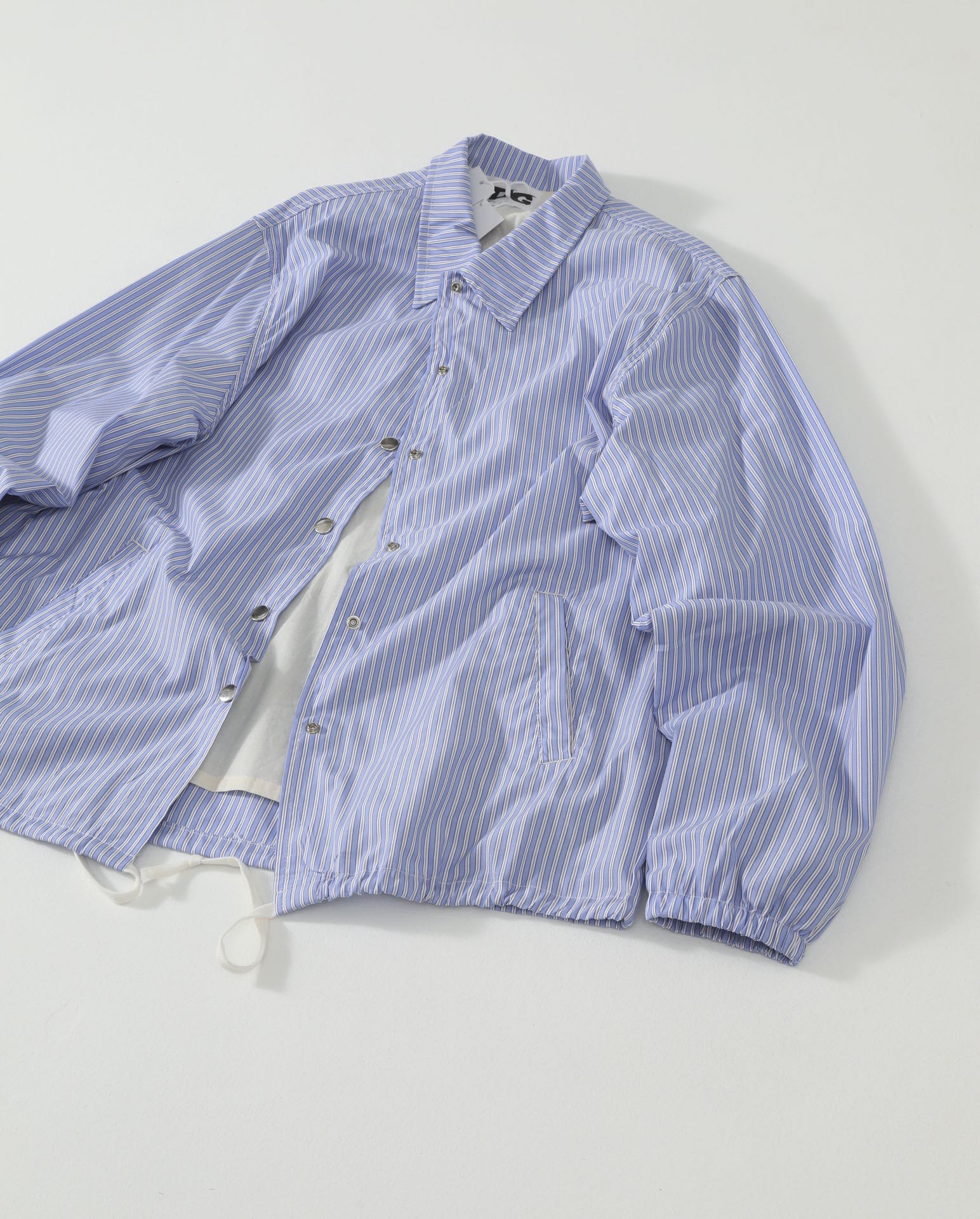 Striped Coaches Jacket CDG Limited Edition GD's Pick - Light Blue