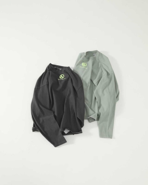 ACNE Studios Foaming Badge Aged Long Sleeve 320g Pure Cotton Fabric 20 ACNE Studios Foaming Badge Aged Long Sleeve 320g Pure Cotton Fabric