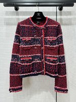 Chanel Clothing Coats & Jackets White Knitting Fall/Winter Collection