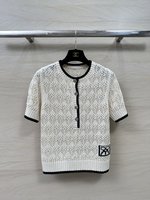 Designer High Replica
 Chanel Clothing Shirts & Blouses Online Sale
 White Openwork Knitting Spring/Summer Collection Casual