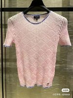 Top Designer replica
 Chanel Clothing Shirts & Blouses Sell High Quality
 Pink White