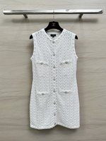 How quality
 Chanel Clothing Dresses Tank Tops&Camis White Weave Spring/Summer Collection