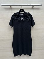 Valentino Clothing Dresses White Openwork Knitting Spring/Summer Collection