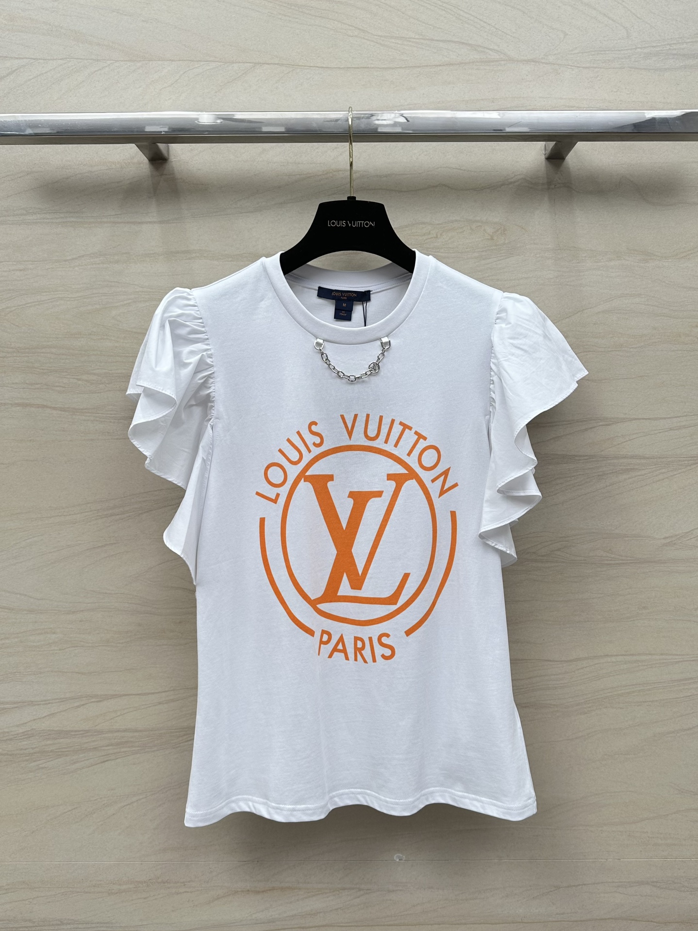 Louis Vuitton Kleding Overhemden T-Shirt Afdrukken Katoen Lente/Zomercollectie Casual