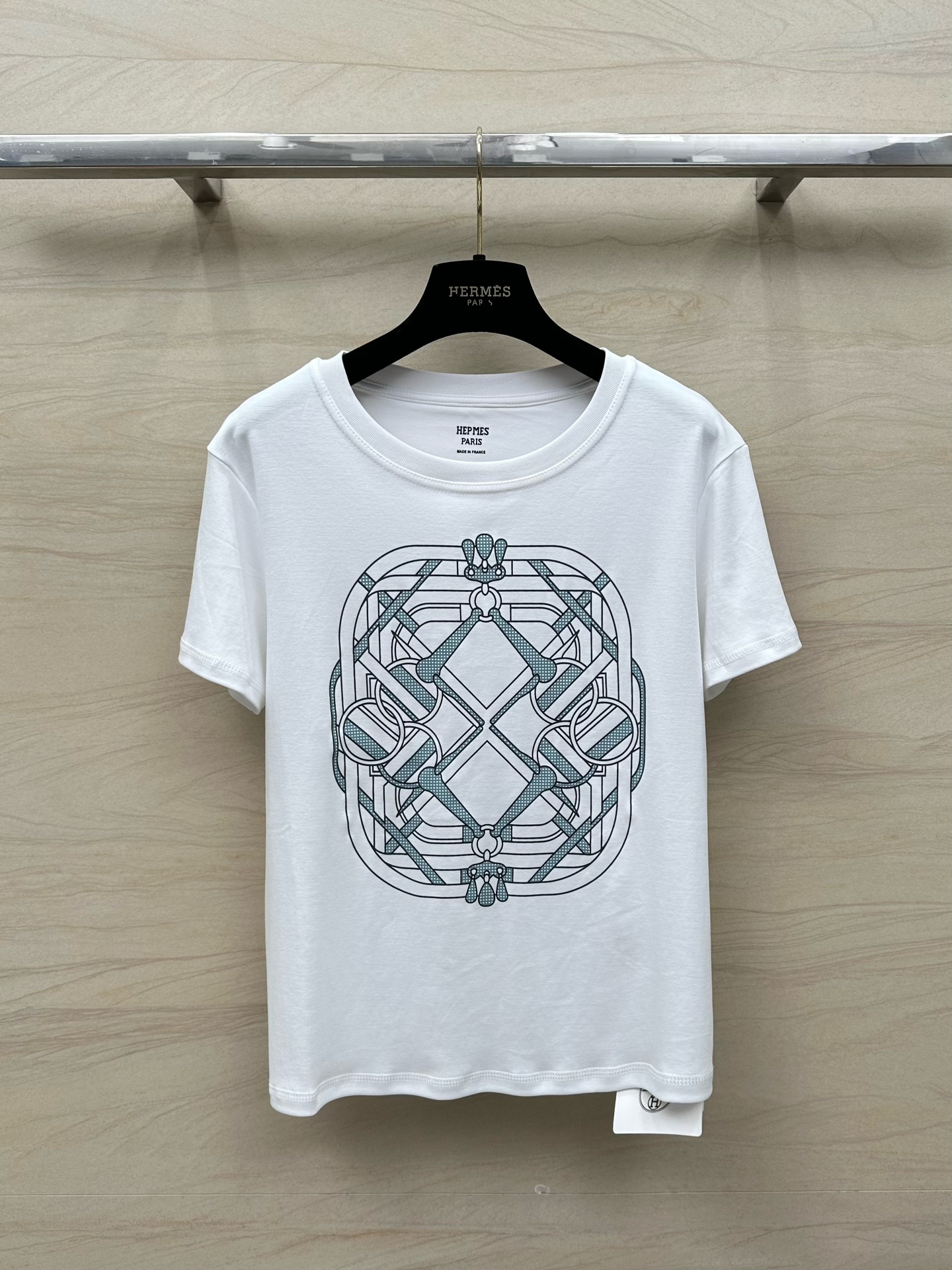 Hermes Roupa Camiseta Impressão Algodão Colecção Primavera/Verão