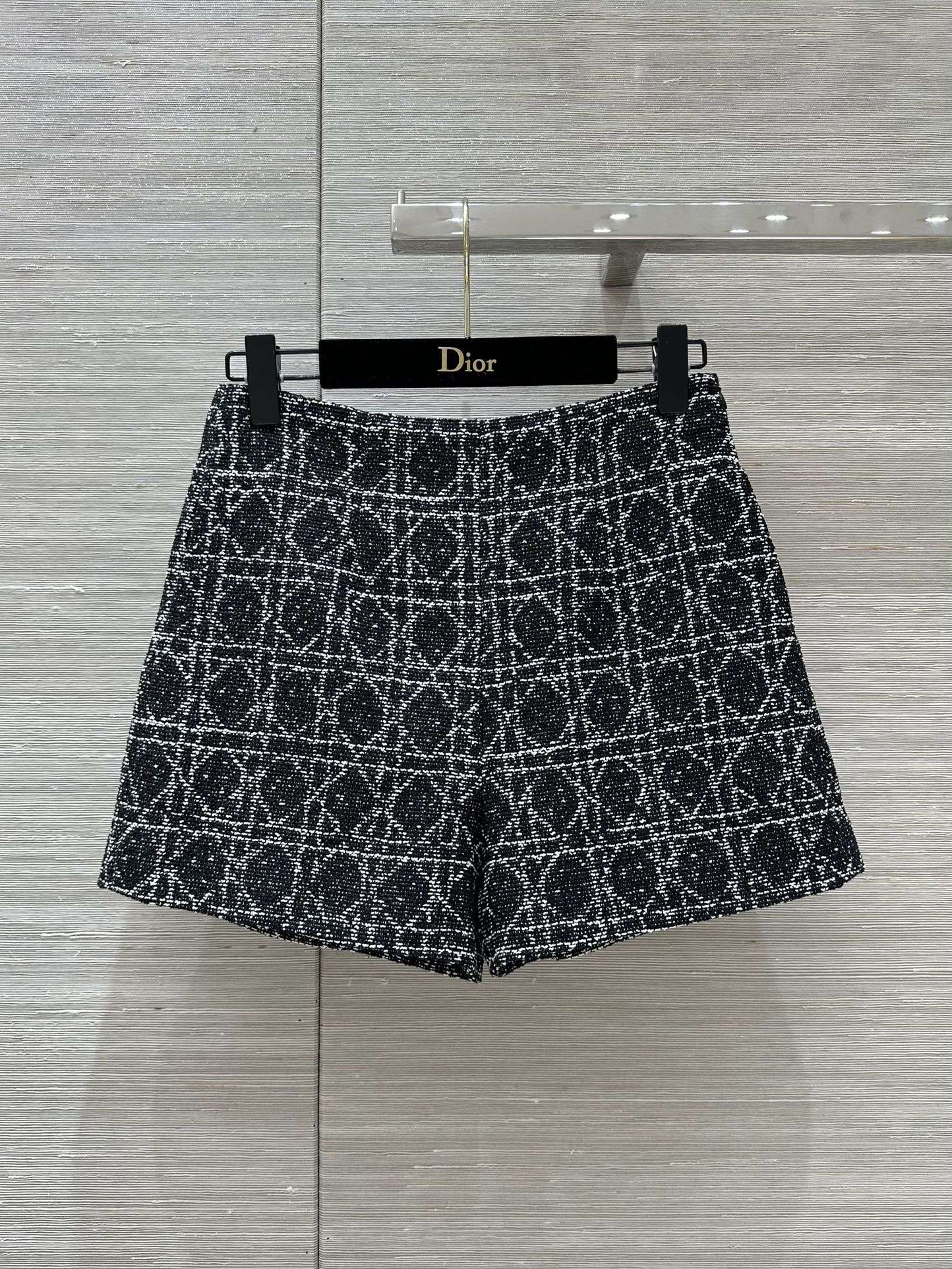 Dior Kleidung Kurze Hosen Online von China Designer
 Schwarz Weiß Weben Herbstsammlung