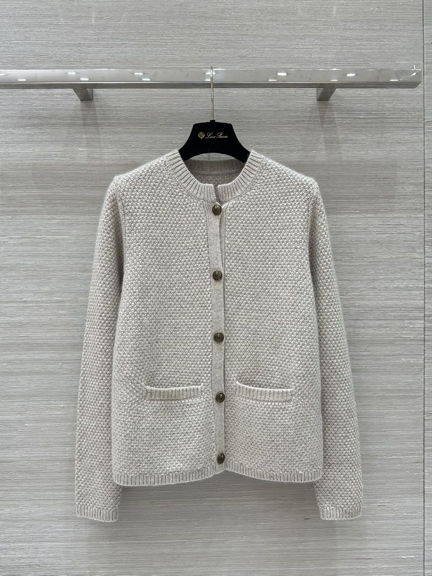 Loro Piana Wollen Cardigan met Zakken - Elegante Dameskleding voor Herfst & Winter