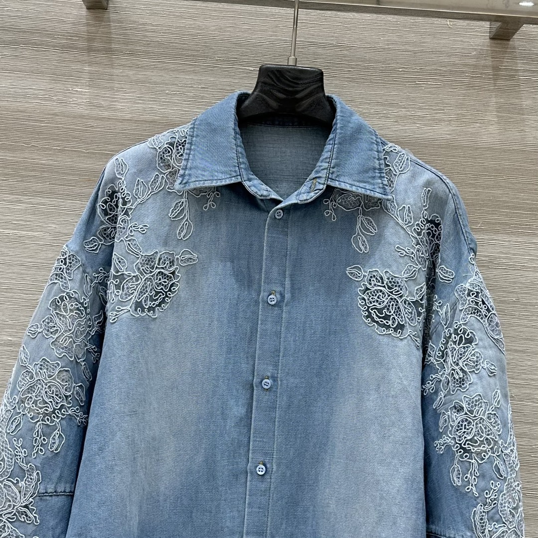 Stylish Cowboy Shirt with Hand-Carved Laces and Custom 3D Details - 图片 2