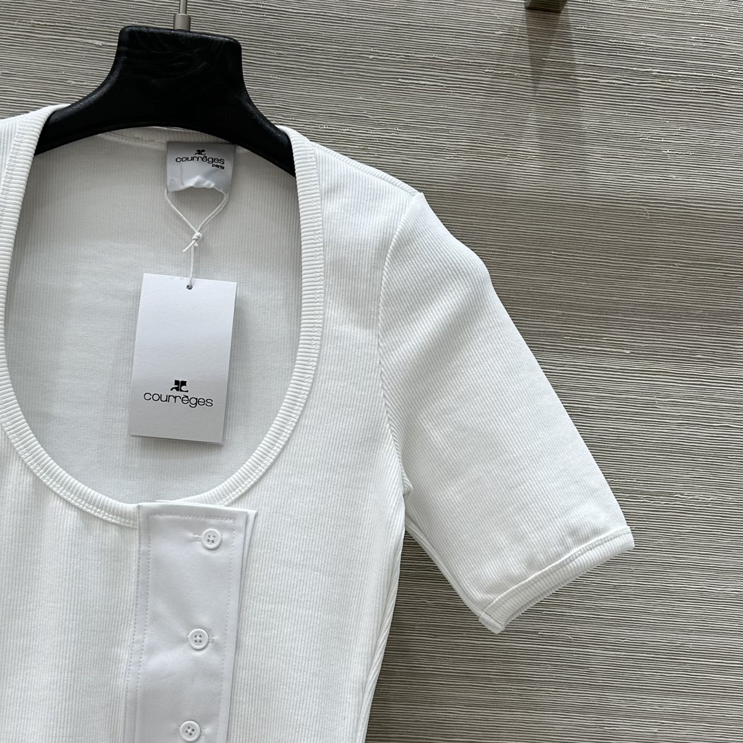High-Quality Customized Cotton U-Collar T-Shirt Collection for Summer Fashionistas - 图片 4