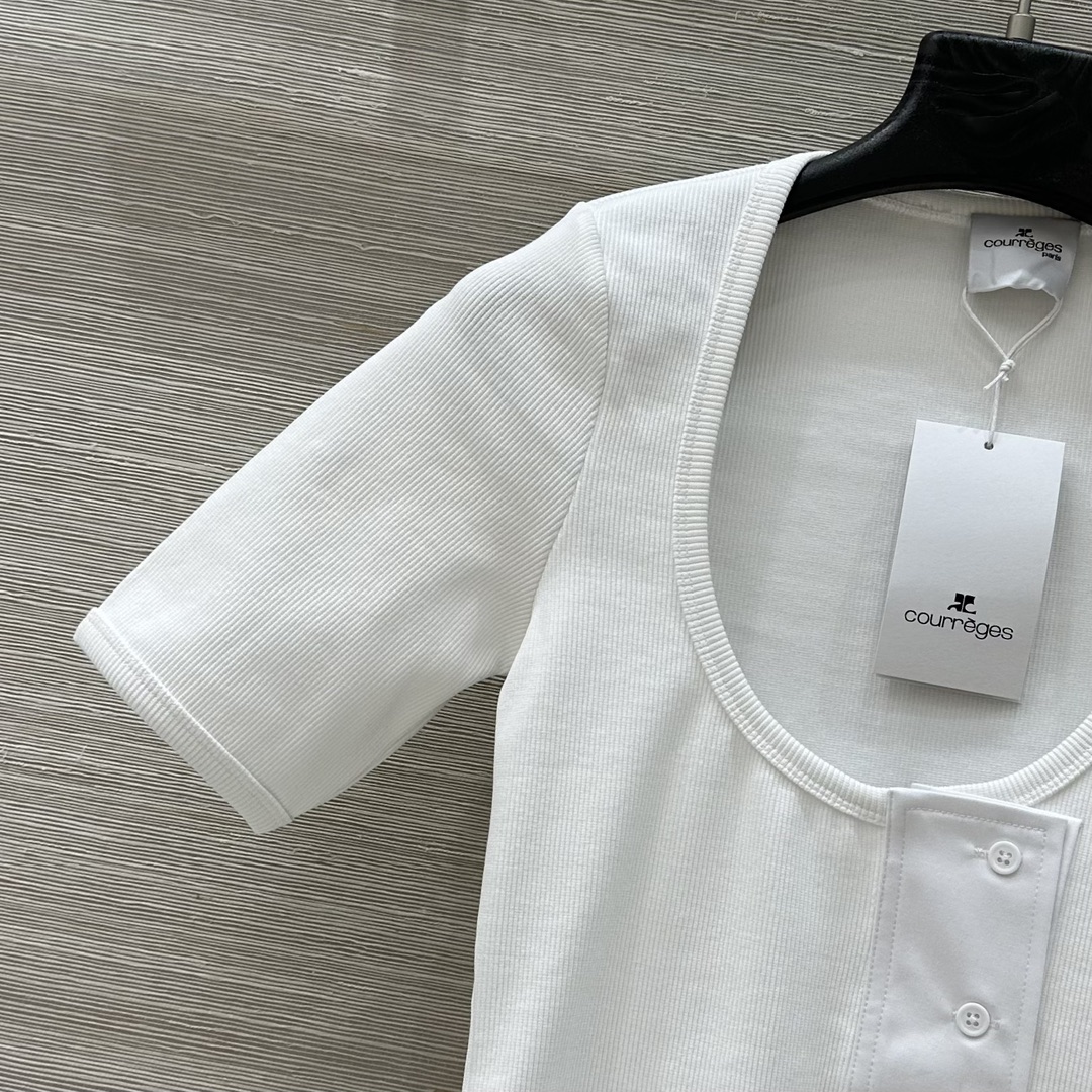 High-Quality Customized Cotton U-Collar T-Shirt Collection for Summer Fashionistas - 图片 3