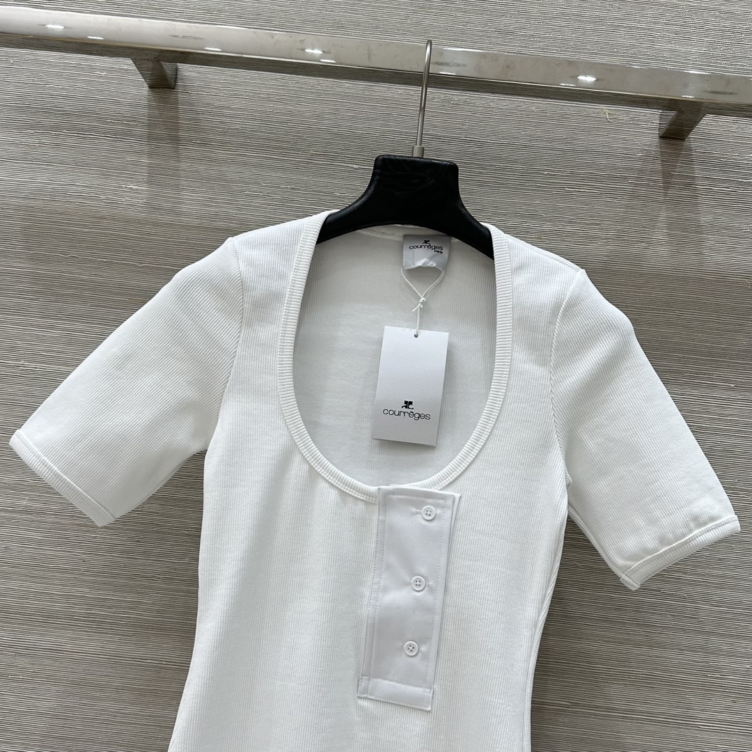 High-Quality Customized Cotton U-Collar T-Shirt Collection for Summer Fashionistas - 图片 2