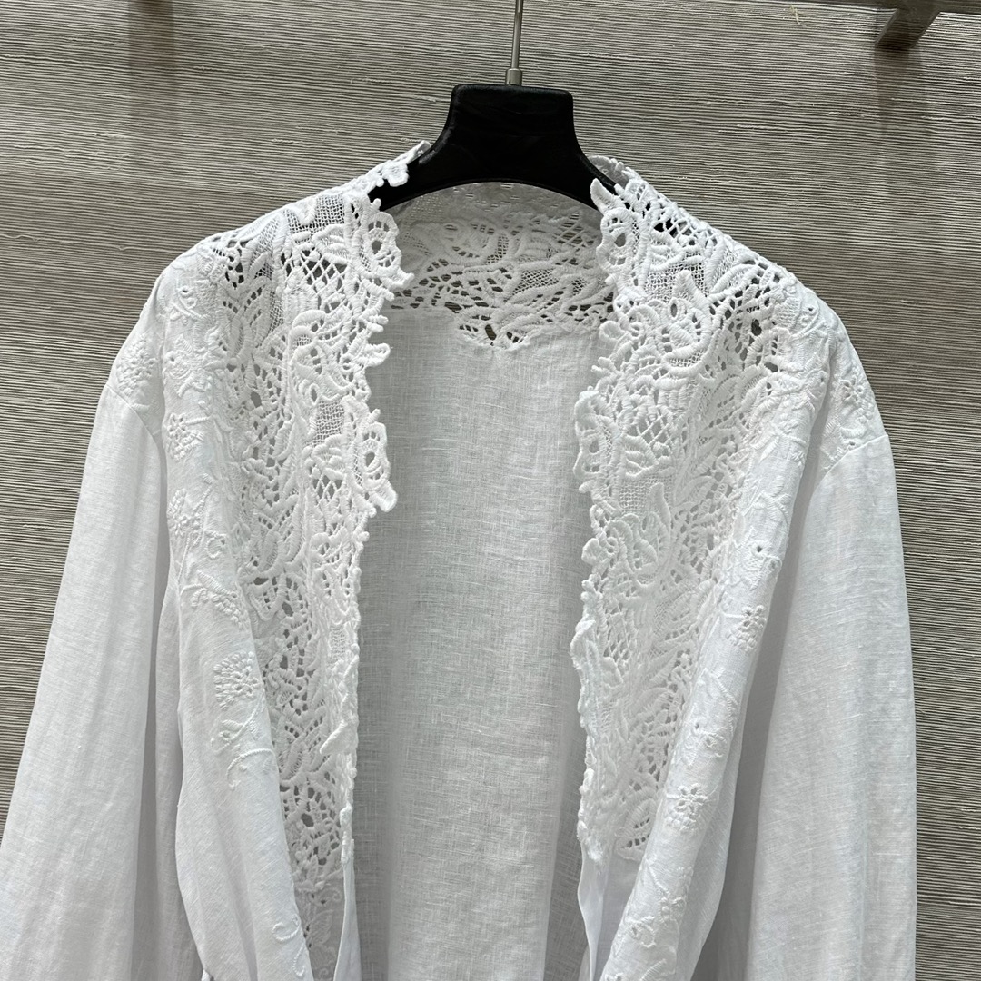 Exclusive Platinum Lace Jacket Inspired by Provence Style Drawings for Holidays - 图片 3