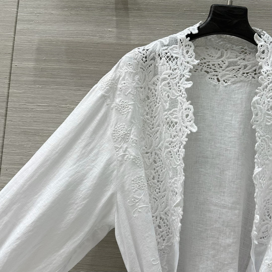 Exclusive Platinum Lace Jacket Inspired by Provence Style Drawings for Holidays - 图片 4
