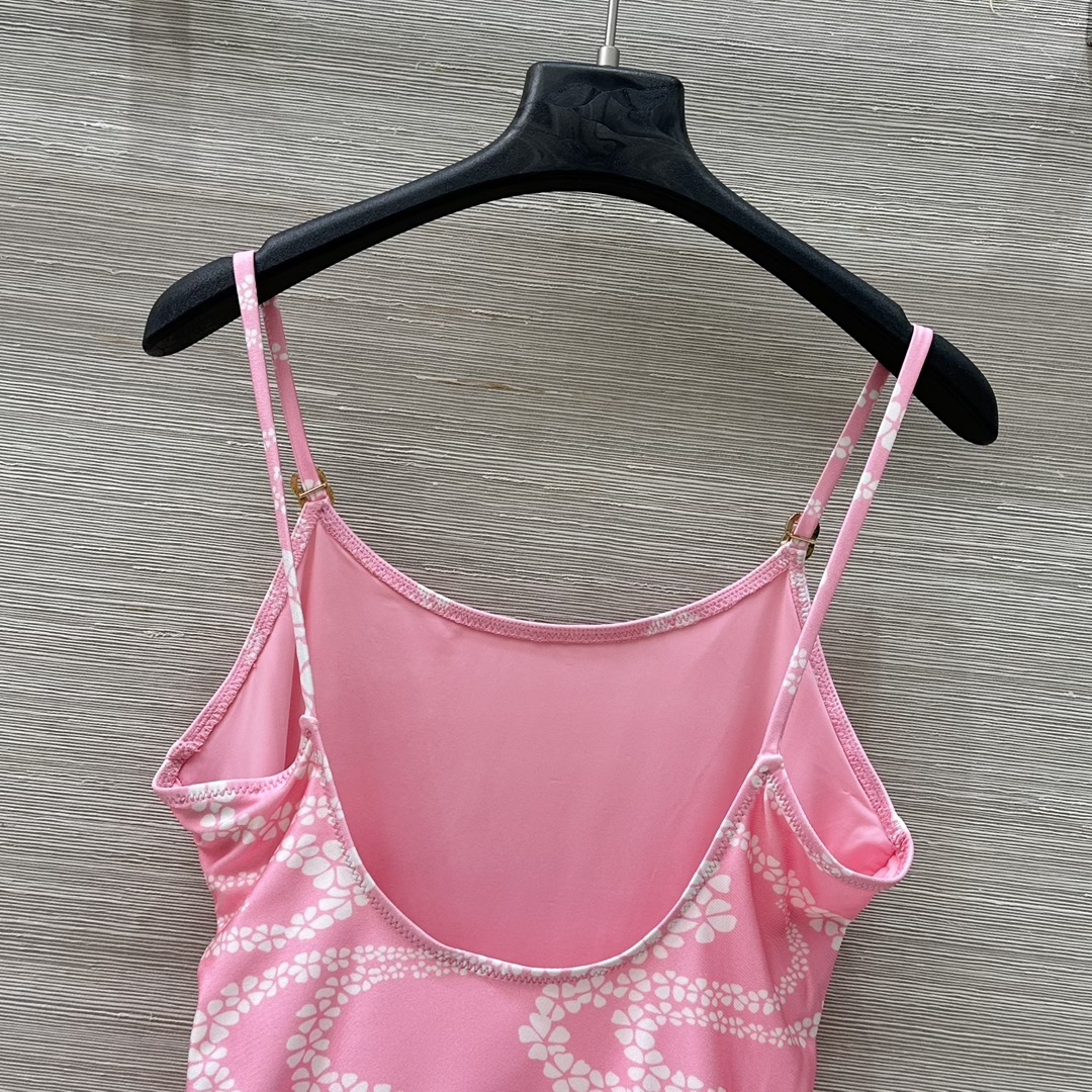 Ch* 25C Chain-Printed Swimsuit: Original Quality, Customizable Material, Perfect Design - 图片 9