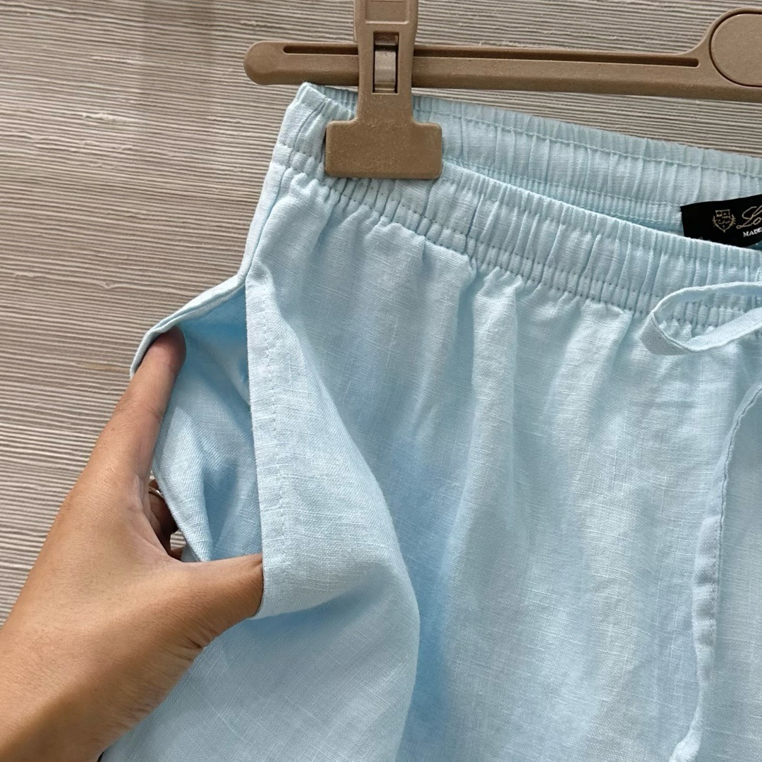 High-End Linen Shorts: Classic Design with Quality Details and Delicate Fabric - 图片 4