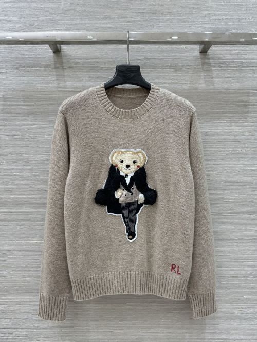 Ralph Lauren Women's Bear Embroidered Wool-Cashmere Blend Sweater 1 Ralph Lauren Women's Bear Embroidered Wool-Cashmere Blend Sweater