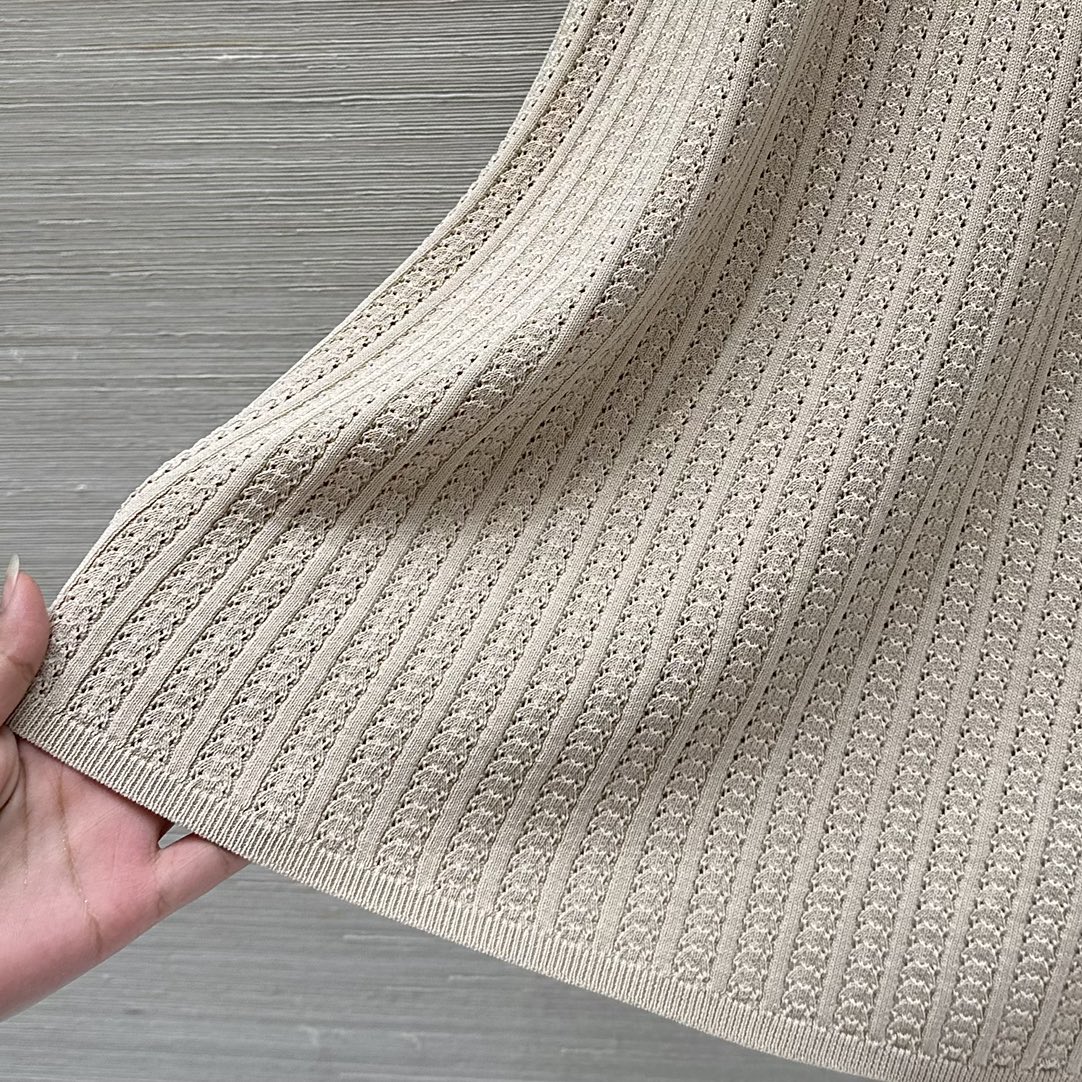 High-End Quality Women’s Suit: P588 Original Knitted Dress for Spring and Summer - 图片 6