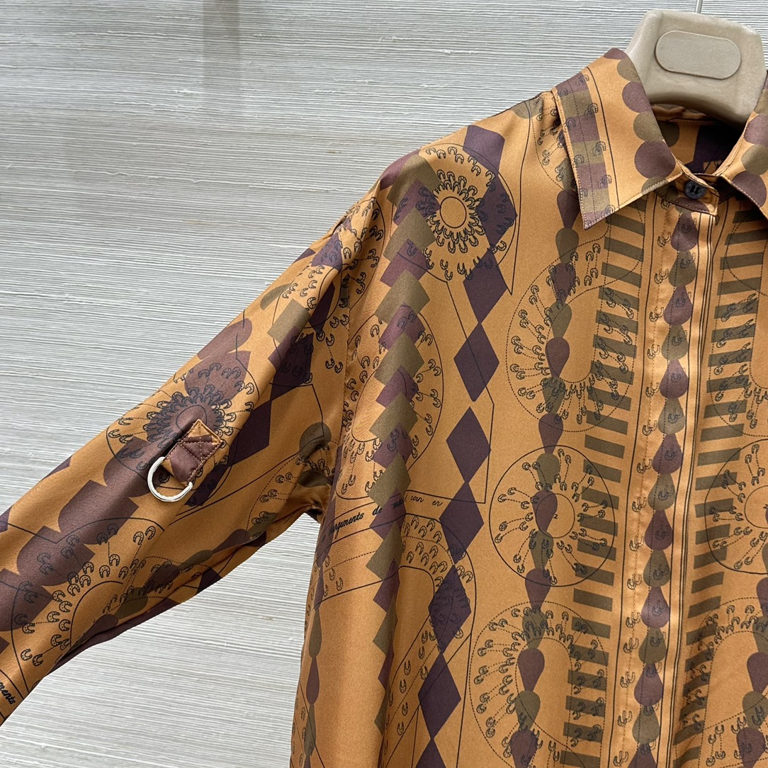P1032 Women’s Silk Suit with Cuff-Tipped Shirts for Early Autumn - 图片 3