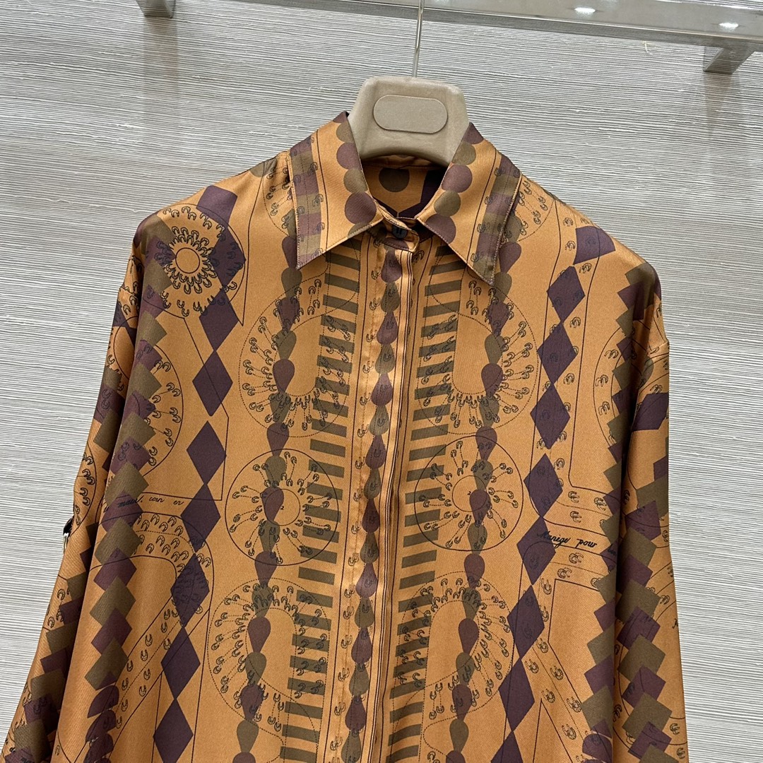 P1032 Women’s Silk Suit with Cuff-Tipped Shirts for Early Autumn - 图片 2
