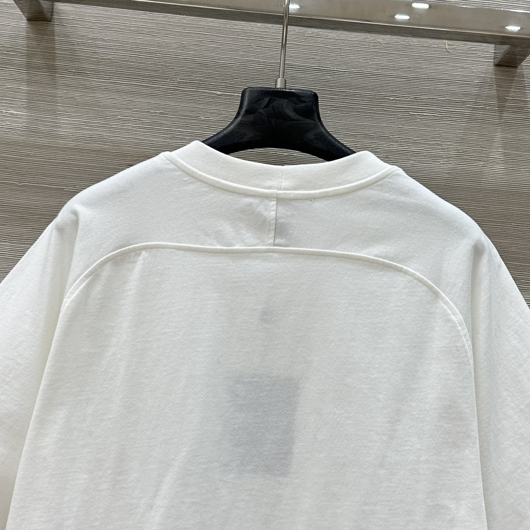 “Romantique Series: Monogram Cowboys Short-Sleeved T-Shirt in Cotton Knitting” - 图片 9