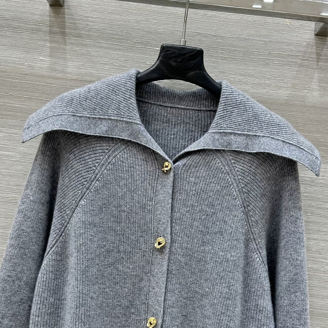 Fashionable Copper-Colored Tie Button Cashmere Sweater for Women: P966 Review - 图片 2