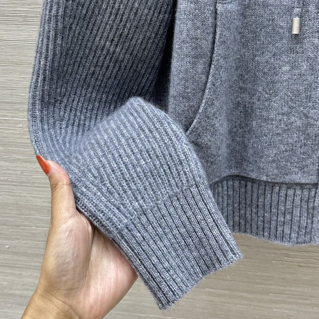 High-End Single-Quality Wool LP with Swiss Crocheting Process and Classic Zipper - 图片 6
