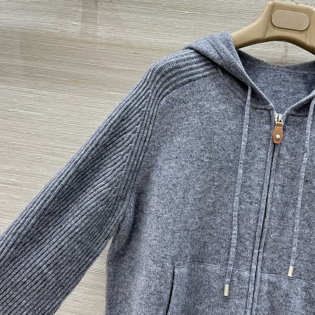 High-End Single-Quality Wool LP with Swiss Crocheting Process and Classic Zipper - 图片 4