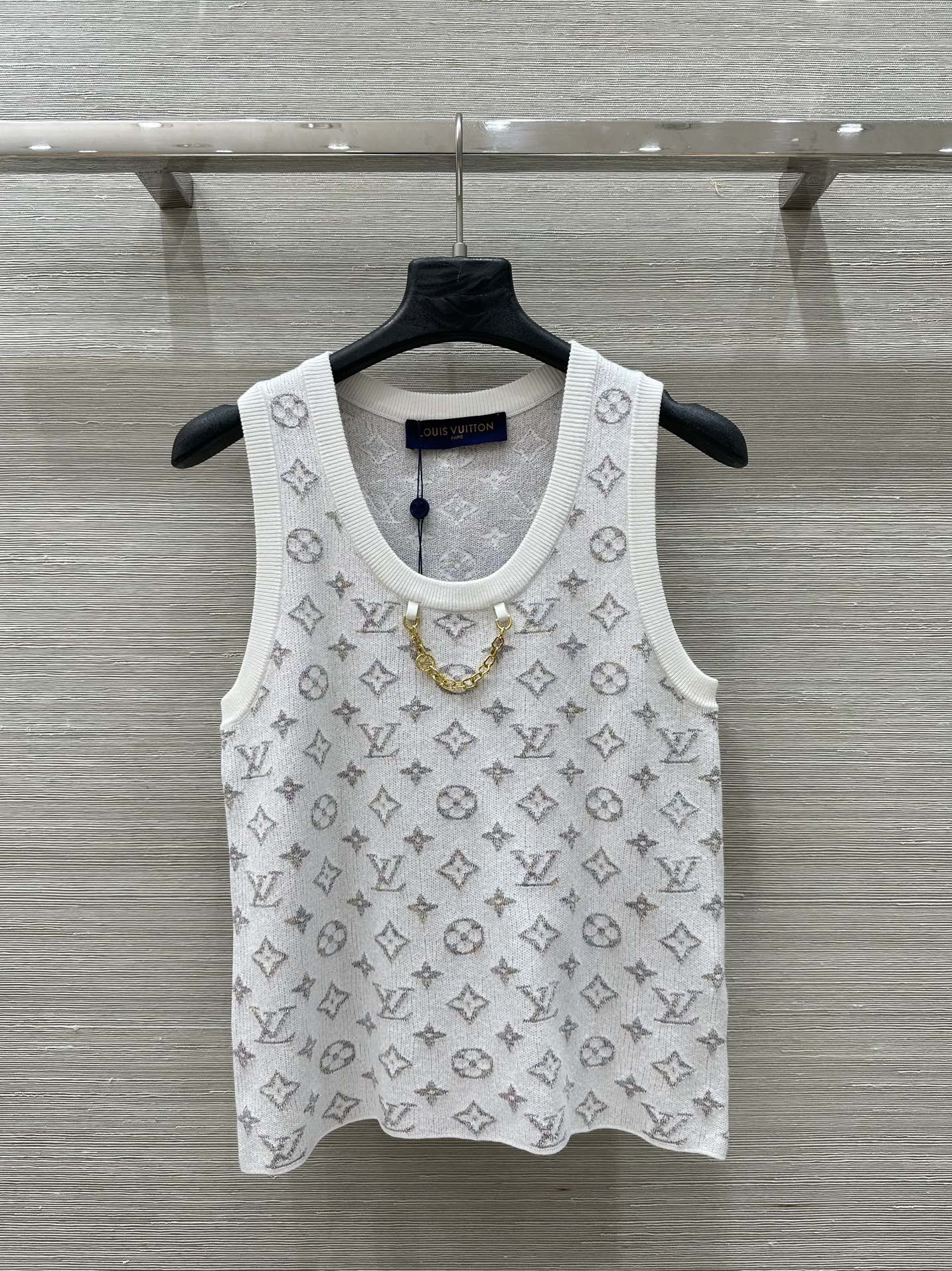 “Original P516 Crochet-Weave Vest with Advanced Design and Quality Details in One Color SML.M-Yard” - 图片 1