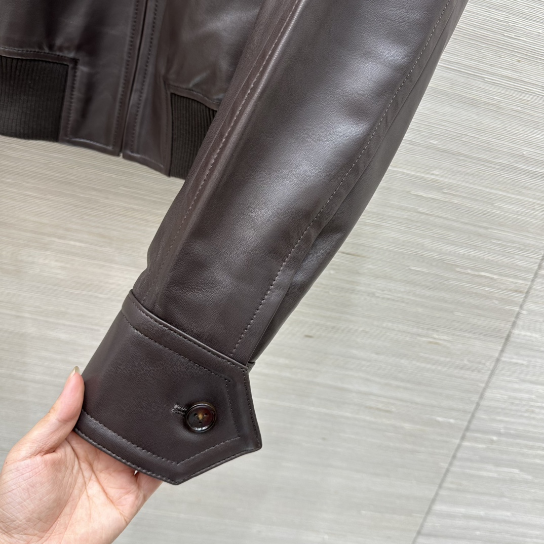 “High-End Unisex Retro-American Classic Collar Jacket with Customized Design – P2472” - 图片 6