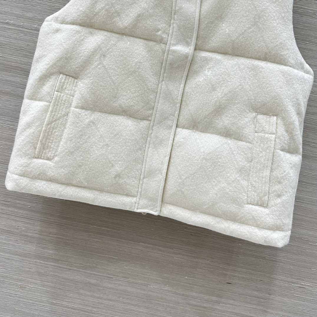“High-Quality Velvet Vest with Diamond Yarn Embroidery for Fall/Winter 25 Collection” - 图片 4