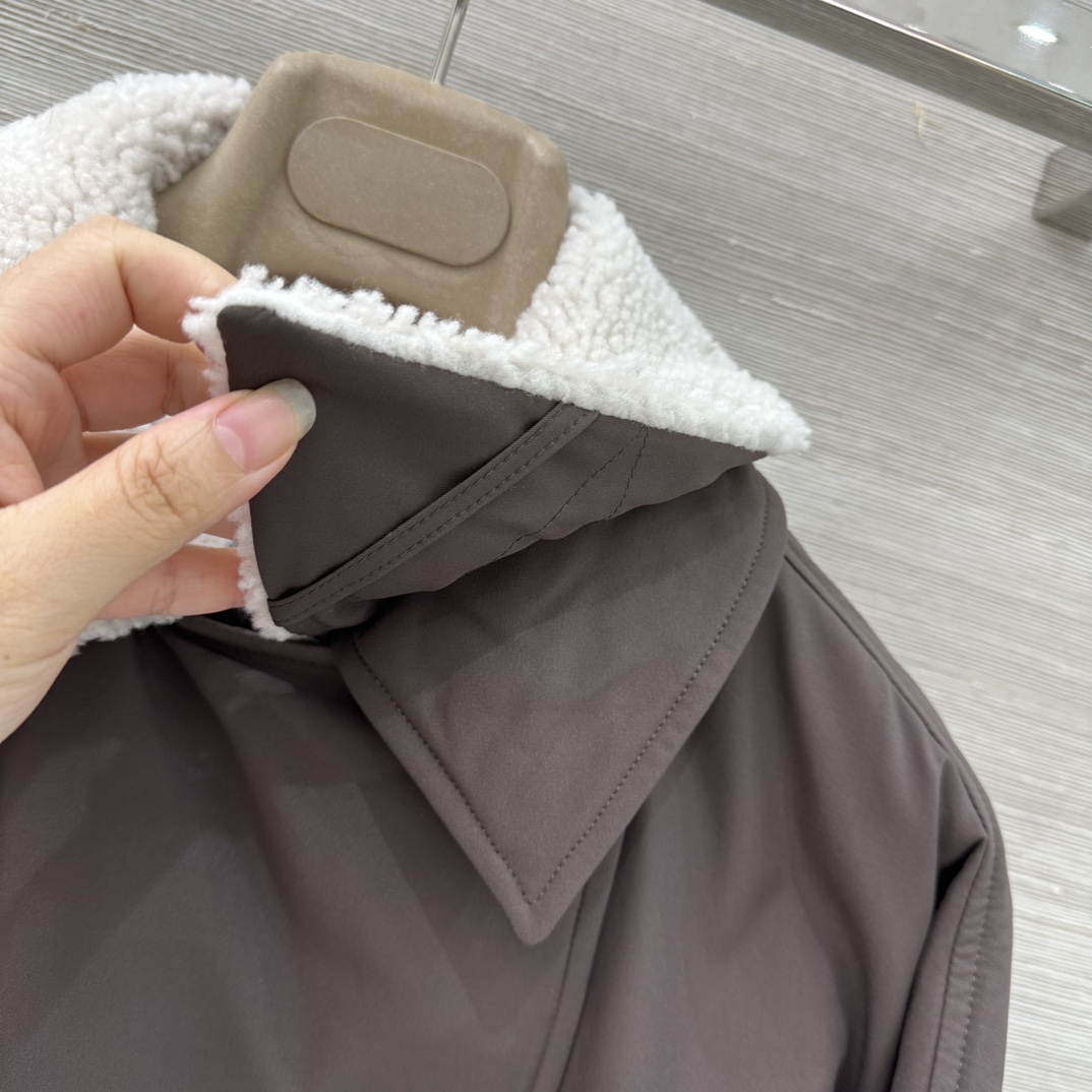 Luxurious Lamb’s Hairy Cocoon Coat: Winter Feather Style with High-End Quality and Elegant Design - 图片 5