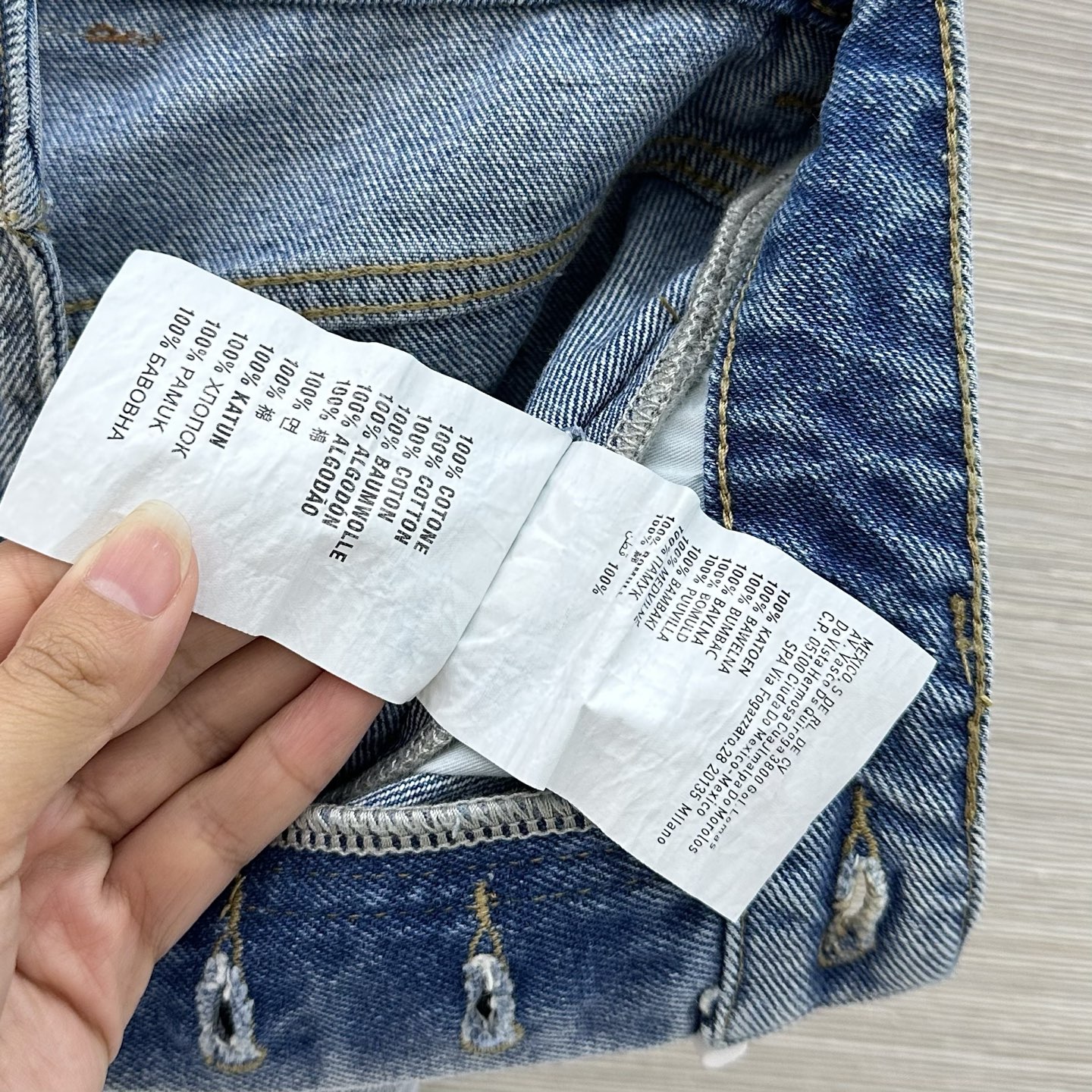 알렉산더왕 데미지 가공 하이웨이스트 데님 반바지 97720 이미지 9