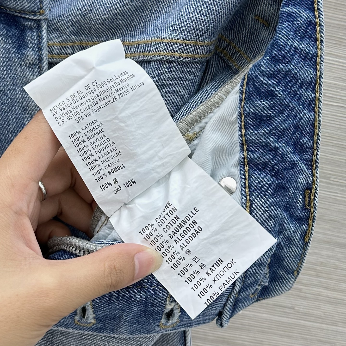 알렉산더왕 데미지 포켓 하이웨스트 데님 바지 97719 이미지 9