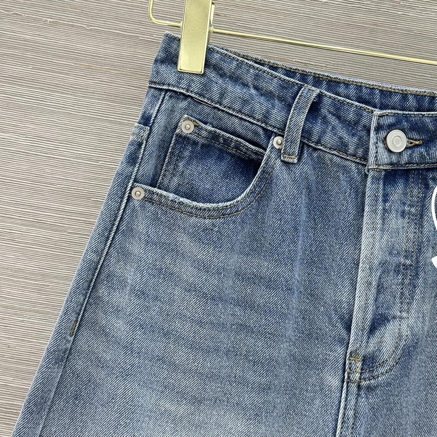 알렉산더왕 데미지 포켓 하이웨스트 데님 바지 97719 이미지 3