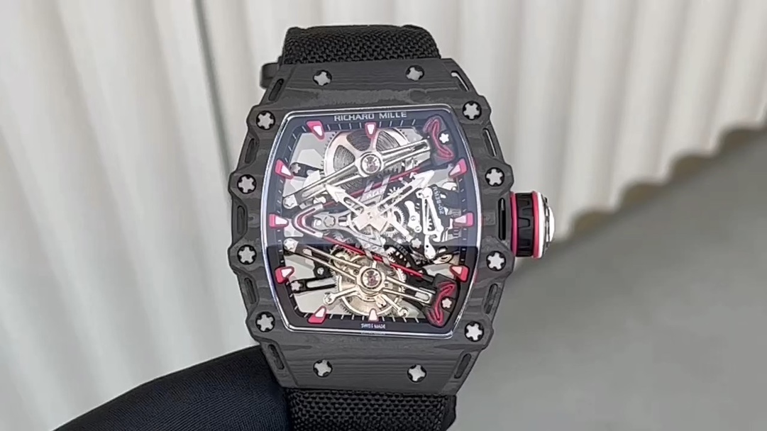 Richard Mille Reloj Rosa Rojo Blanco Trabajo abierto