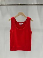 Dior Clothing Tank Tops&Camis Embroidery Cashmere Knitting