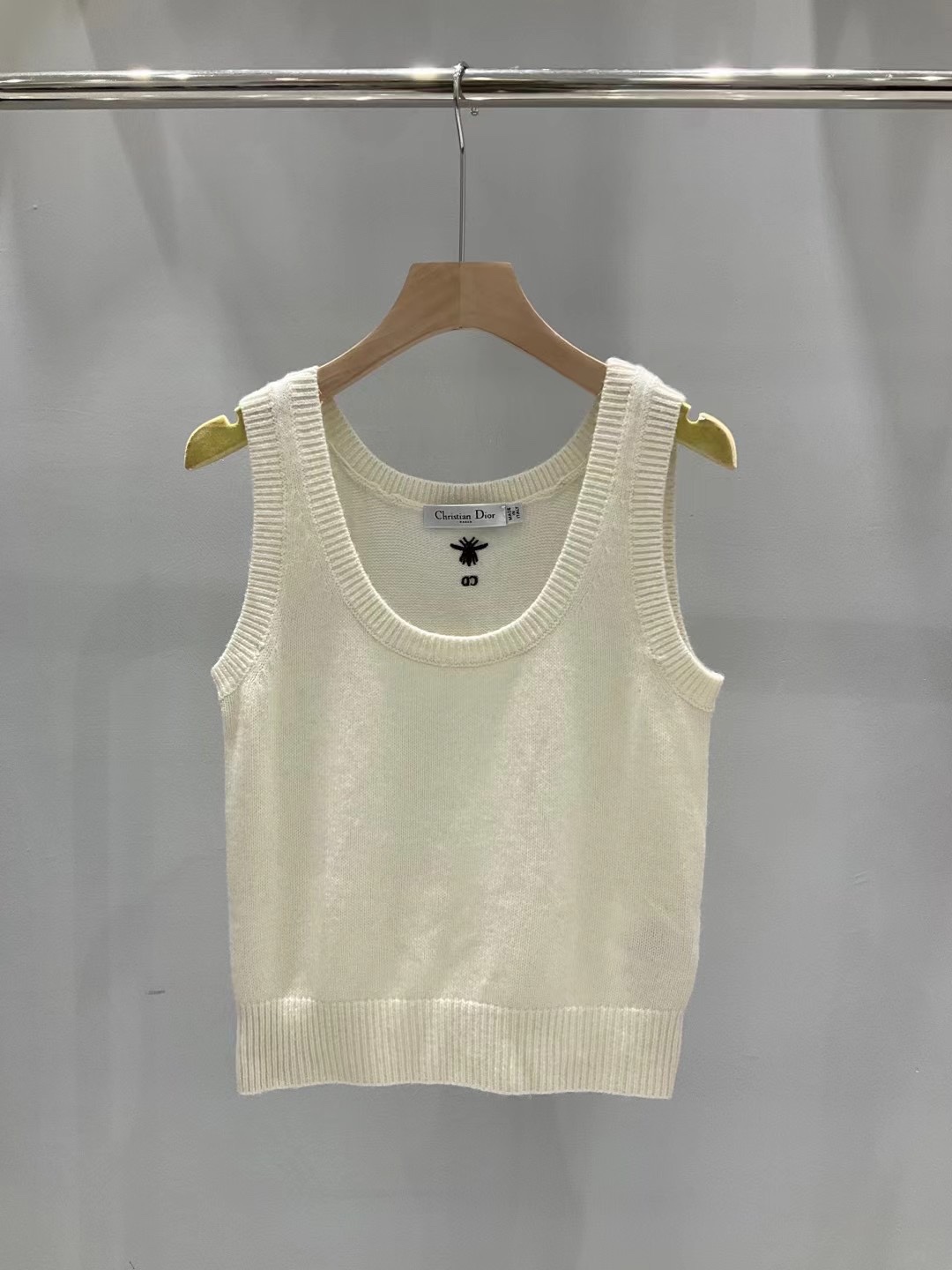 Dior Clothing Tank Tops&Camis Buy 1:1
 Embroidery Cashmere Knitting