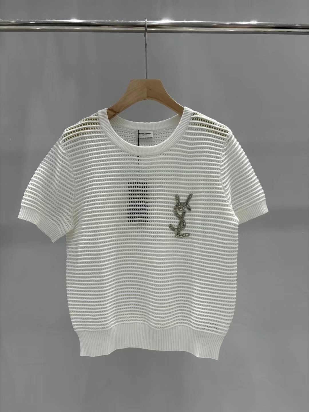 Yves Saint Laurent Clothing Shirts & Blouses Openwork Knitting Summer Collection