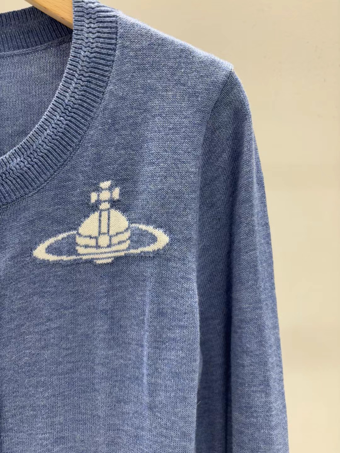 Vivienne Westwood Women's Blue Knit Cardigan with Embroidered Logo 4 i1761053374240 4372 0 2