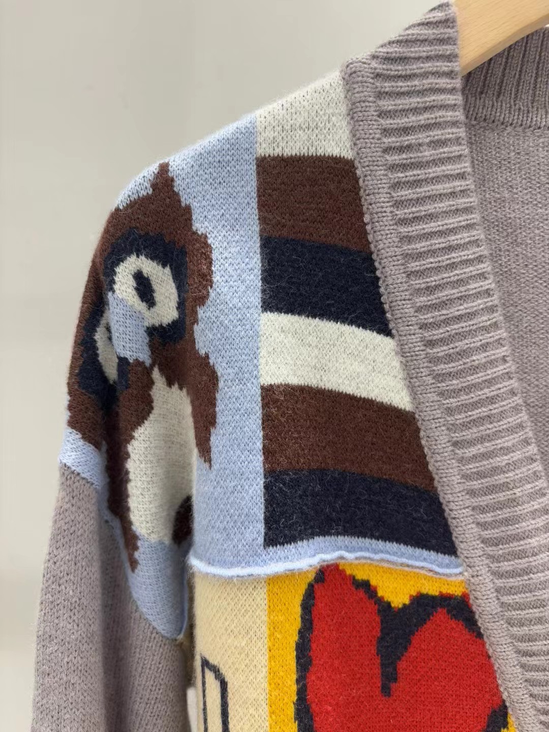 Vivienne Westwood Patchwork Knitted V-Neck Cardigan, Fall/Winter Collection 4 i1761053467739 9415 0 3