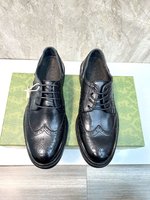 Replica 1:1 High Quality
 Gucci Shoes Plain Toe White Men Calfskin Cowhide Genuine Leather Rubber