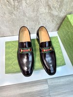 Gucci Buy
 Shoes Loafers Plain Toe Men Gold Hardware Calfskin Cowhide Genuine Leather Rubber Vintage Chains