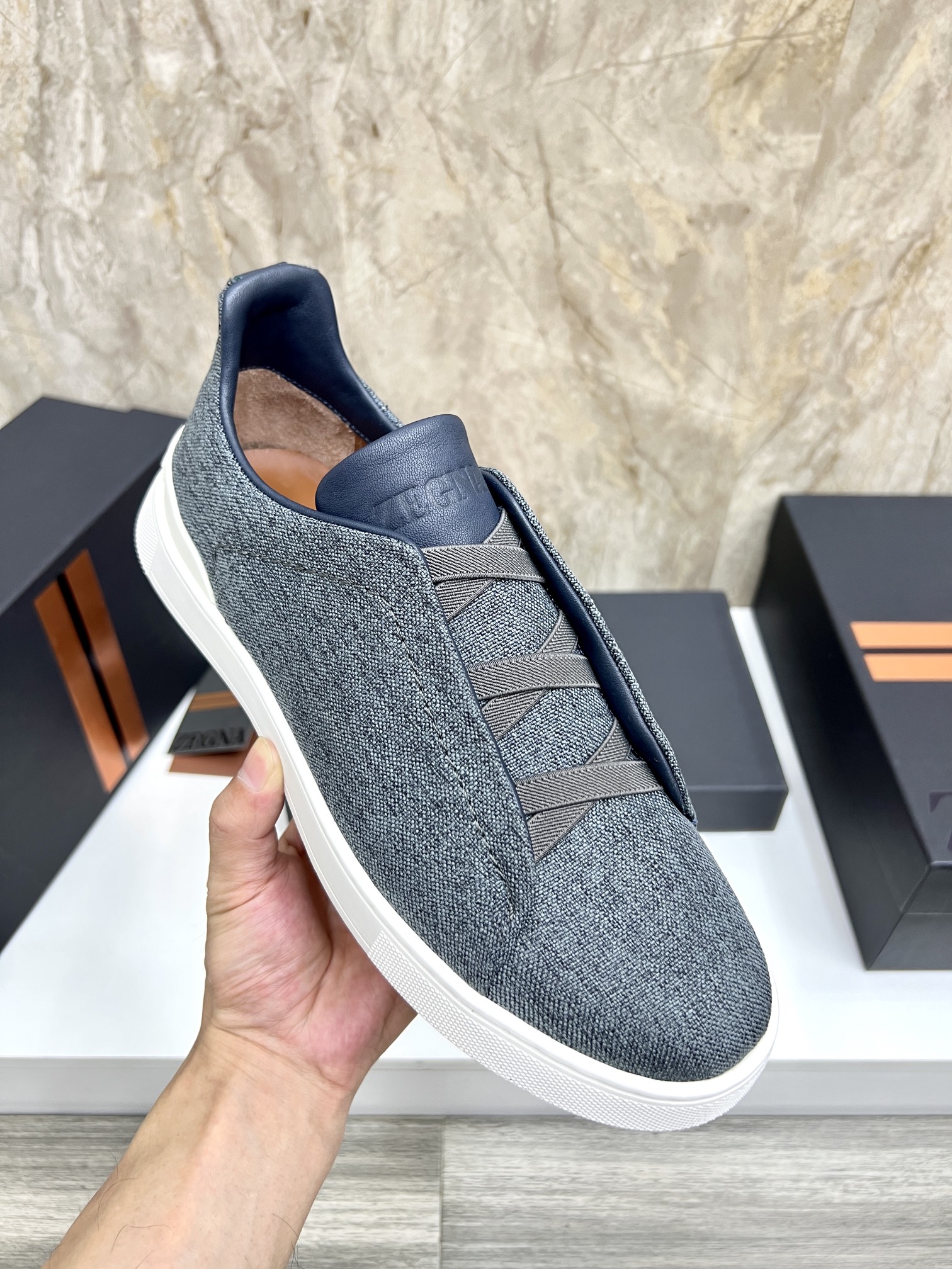 Zegna Triple Stitch Low-Top Sneakers - Leather & Suede - Casual & Comfortable 8 i1719725405 3478 0