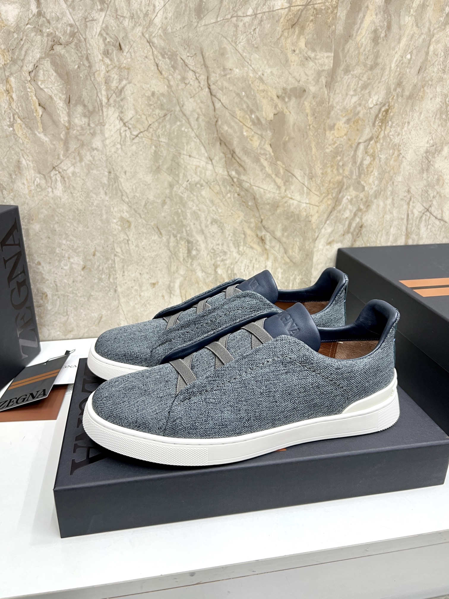 Zegna Triple Stitch Low-Top Sneakers - Leather & Suede - Casual & Comfortable 3 i1719725405 4608 0