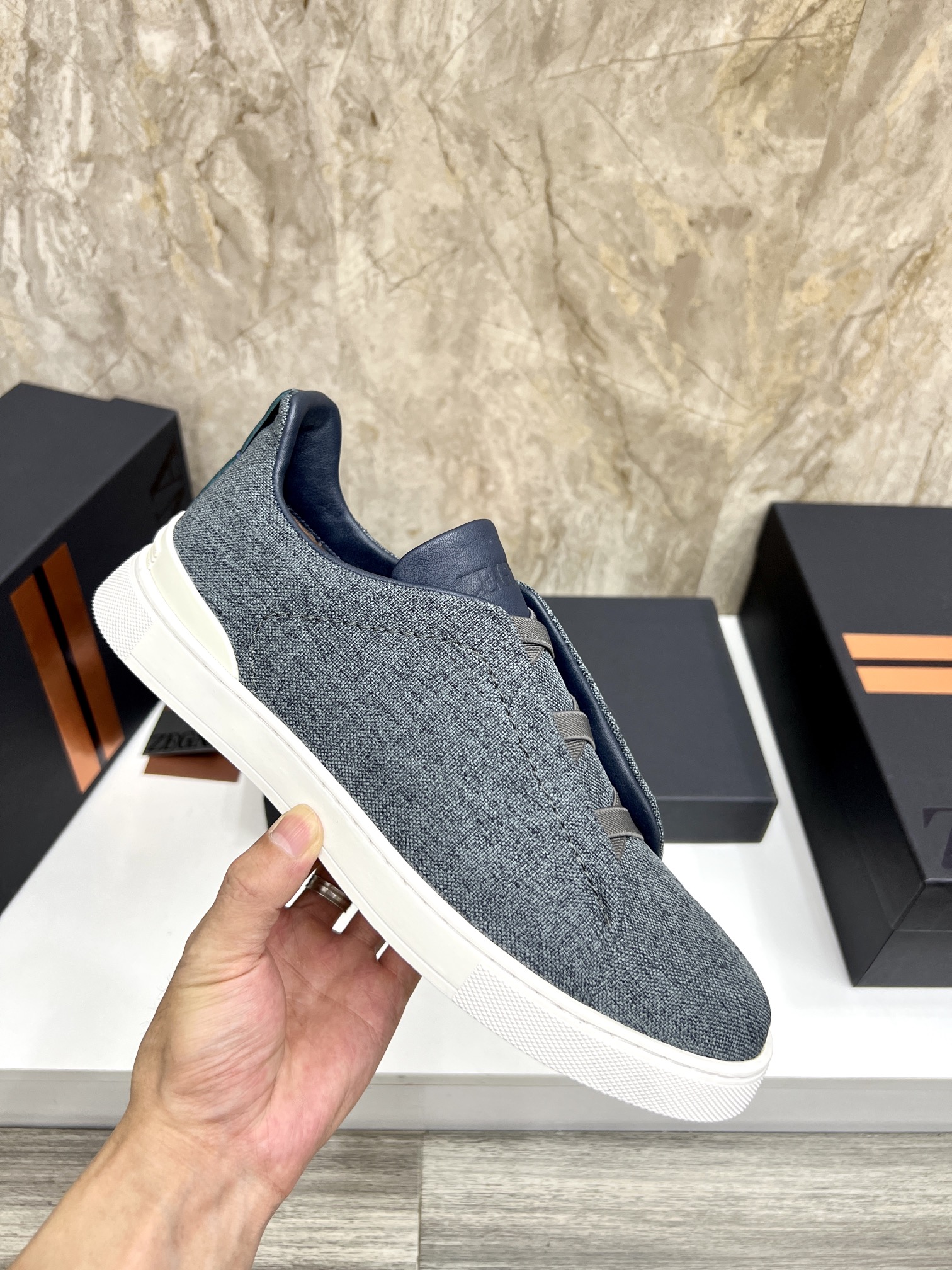 Zegna Triple Stitch Low-Top Sneakers - Leather & Suede - Casual & Comfortable 7 i1719725405 6176 0